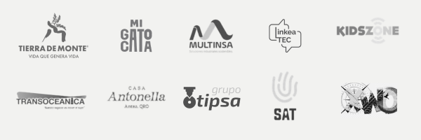 Logos de empresas que han trabajado con La Areté.